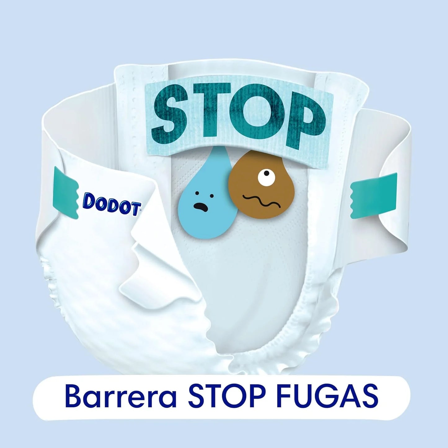 Dodot Pañales Bebé-Seco, Talla 3 (6-10 kg), 292 Pañales + Regalo de 1 Pack de 10 Toallitas Aqua Pure 99% Agua, Una Noche Hasta Un 100% Libre De Fugas, Pack mensual