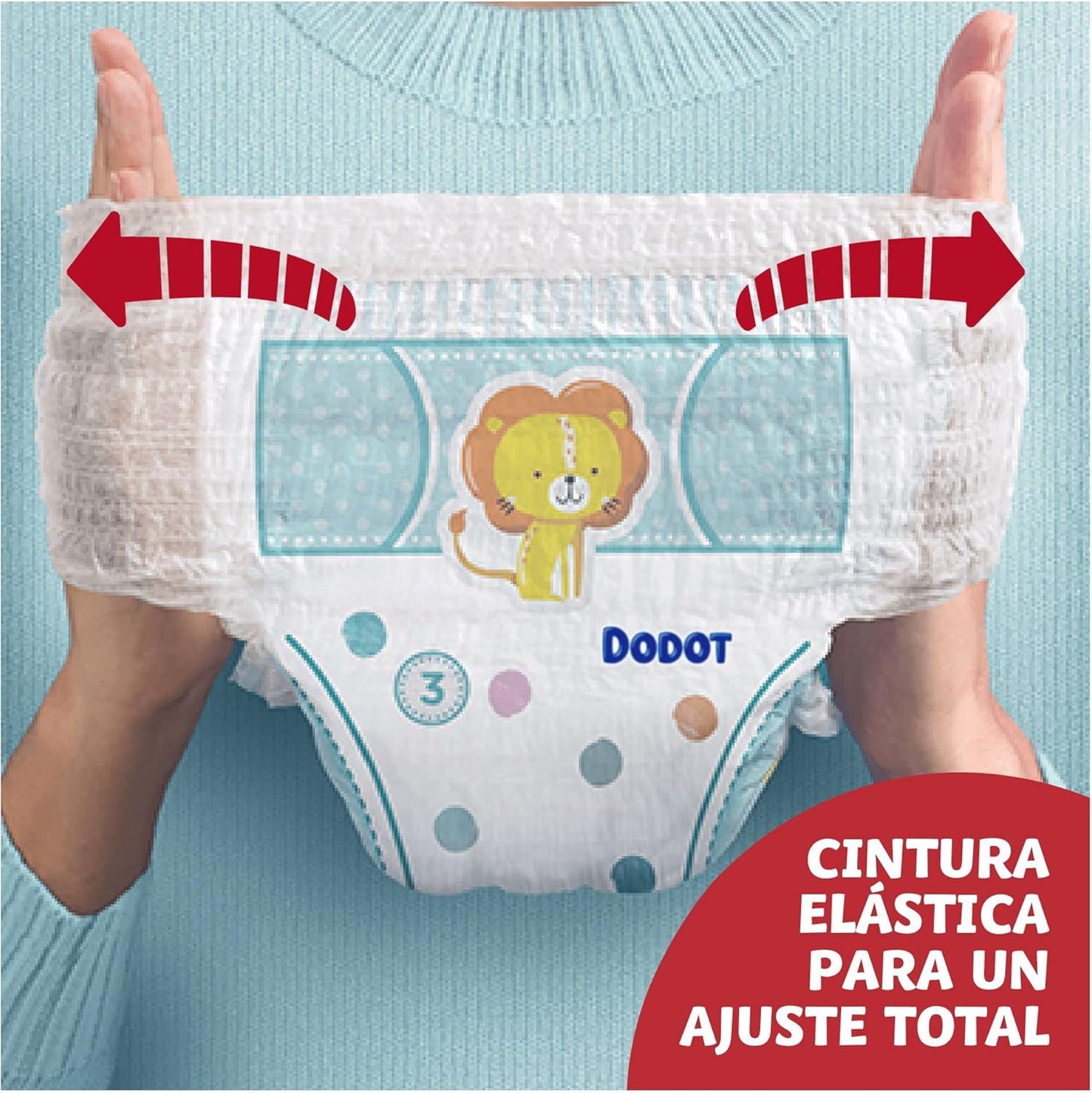 Dodot Nappy Activity Pants Size 4 (9-15 kg), 86 Nappies + Gift of 1 Pack of 40 Wipes, with 360 Adjustment Anti-Leak Extra Soft
